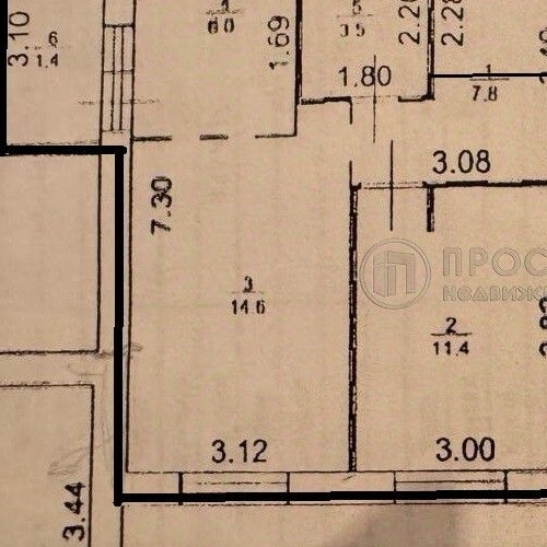 3-комн квартира Жуковский, улица Гудкова, 22