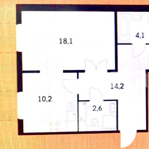 2-комн квартира Боровское шоссе, 2Ак1