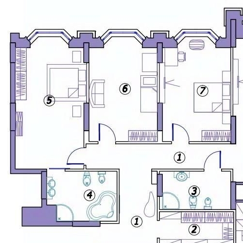 4-комн квартира Чапаевский переулок, 3