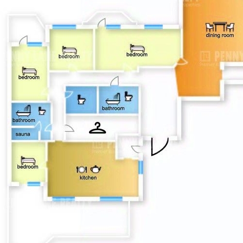 6-комн квартира Береговая улица, 4К5