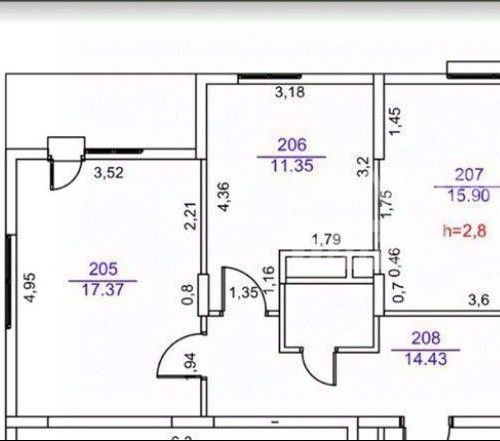 3-комн квартира Феодосийская улица, 7к5
