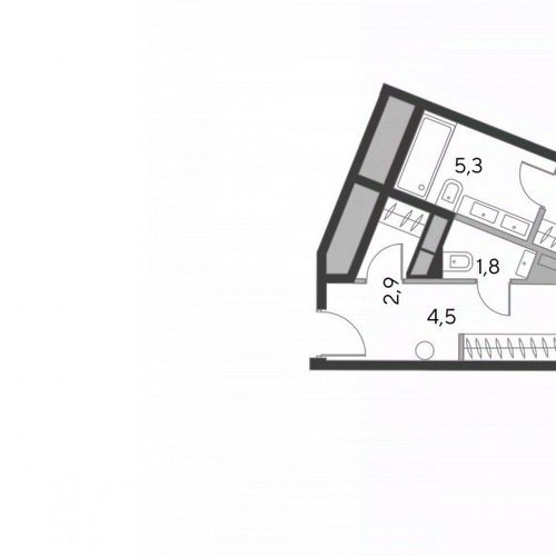 3-комн квартира площадь Курского Вокзала, 1