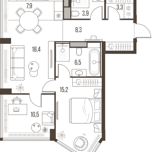 2-комн квартира Москва г., Летниковская ул.,  к. 6