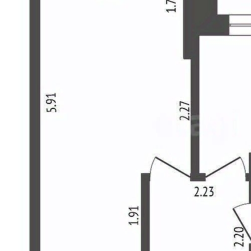 1-комн квартира пос. Мебельной Фабрики, улица Рассветная, 5