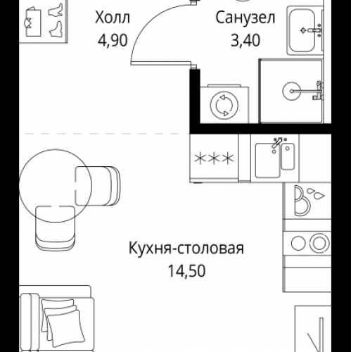 Студия Москва г., Верейская ул.,  к. SET.1.1
