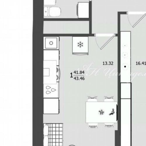 1-комн квартира Клин, улица Профсоюзная, 17