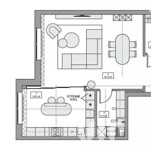3-комн квартира Пречистенская набережная, 43