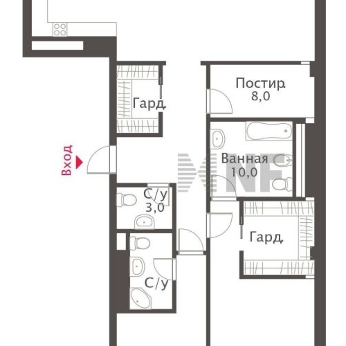 3-комн квартира улица Ефремова, 19к4