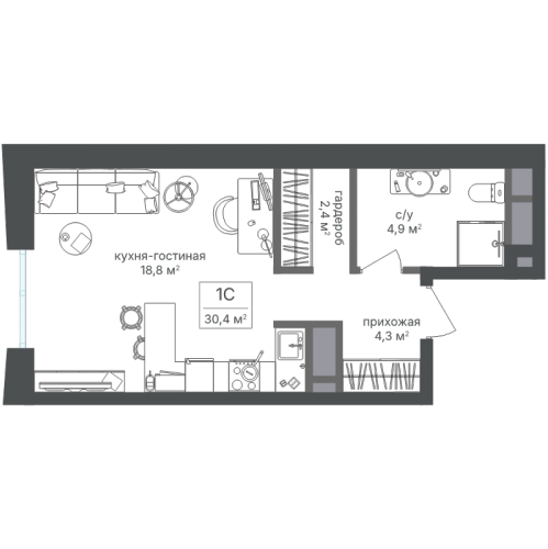 Студия Москва г., Кирпичный пер.,  к. 1