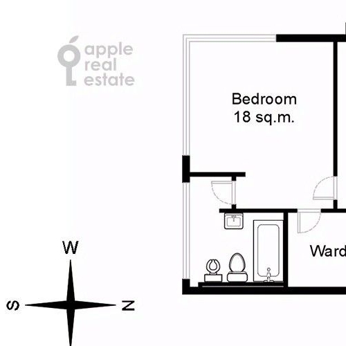 2-комн квартира улица Палиха, 4