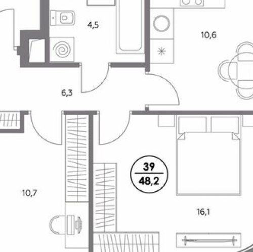 2-комн квартира Шоссейная улица,  д. 4Д