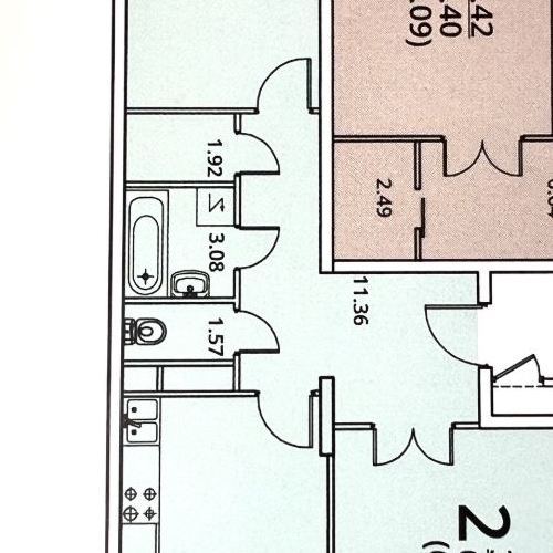 2-комн квартира 6-я Радиальная улица, 7/1к2