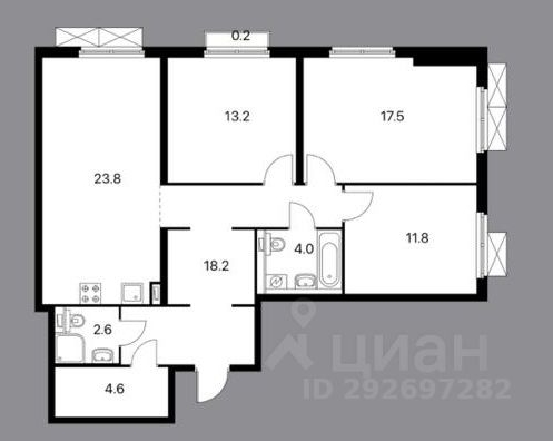 3-комн квартира Большая Филевская улица, 3к4