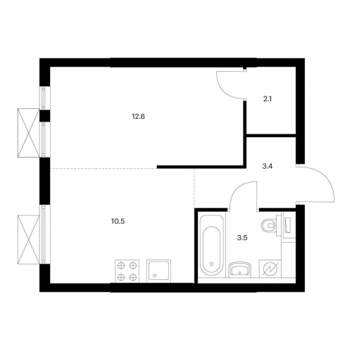 1-комн квартира Котельники, мкр. Белая Дача, корп. 10