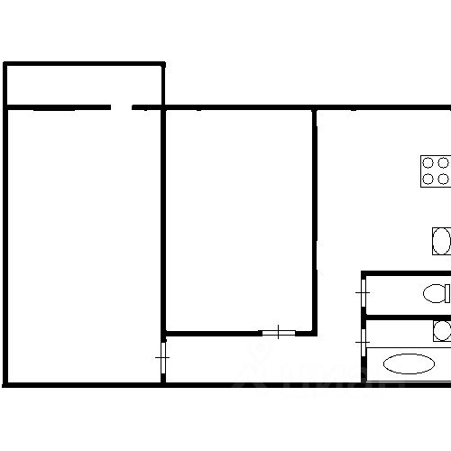 2-комн квартира д. Глухово, улица Рублевское Предместье, 26