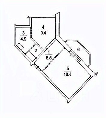 1-комн квартира Октябрьский пгт, улица Ленина, 19