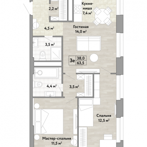 2-комн квартира Коммунарка п., Александры Монаховой ул.,  к. 1