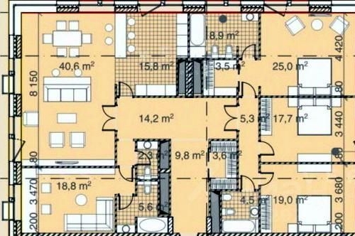 5-комн квартира Воробьевское шоссе, 4