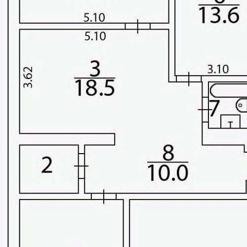 3-комн квартира Имени В.Н. Махалина мкр, 28