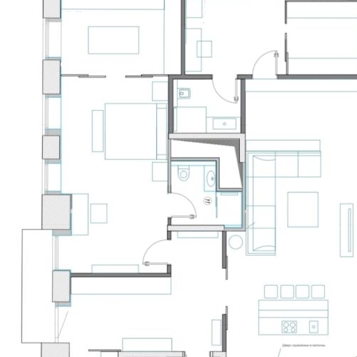3-комн квартира Малый Кисловский переулок, 3