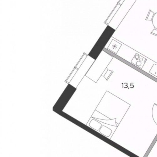 2-комн квартира площадь Курского Вокзала, 1