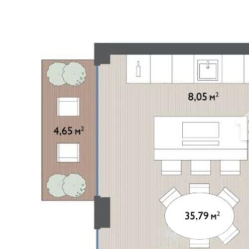 3-комн квартира Мосфильмовская улица, 1к10