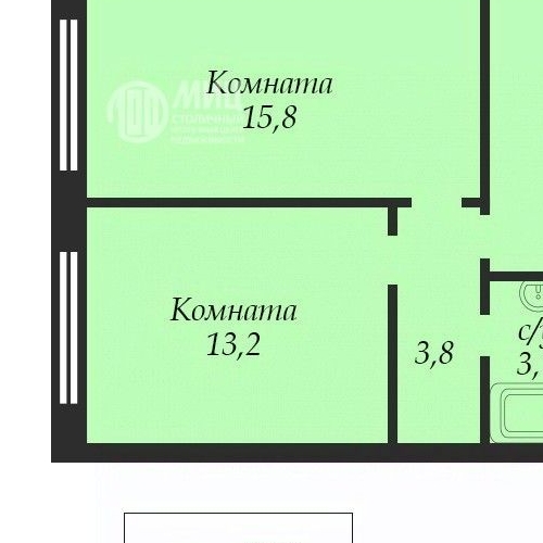 2-комн квартира 1-я Магистральная улица, 25