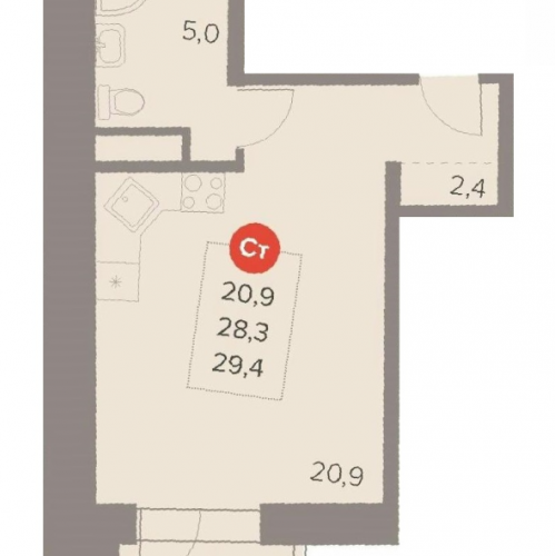 Студия Люберцы г., Октябрьский пр-кт,  к. 1