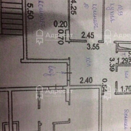 3-комн квартира д. Исаково, улица Рябиновая, 7