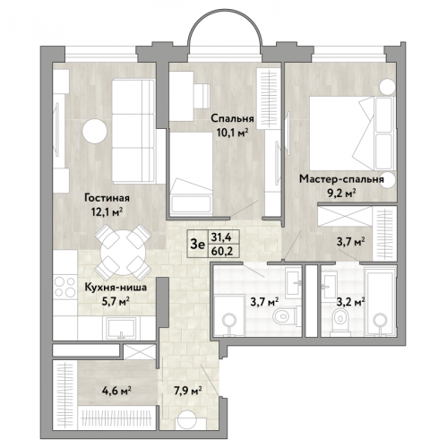 2-комн квартира Коммунарка п., Александры Монаховой ул.,  к. 1