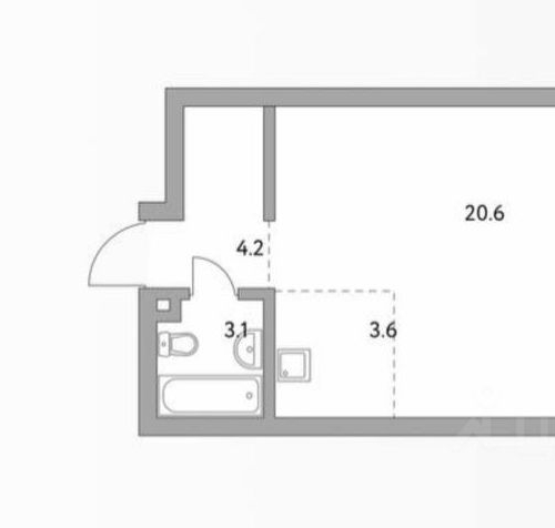 1-комн квартира Новоостаповская улица, 20