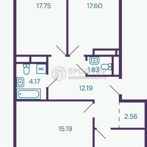 3-комн квартира Видное, бульвар Дивный, 3