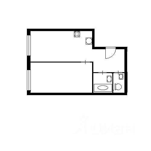 1-комн квартира улица Поляны, 5Ак5