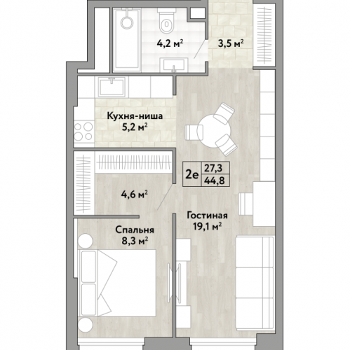 1-комн квартира Коммунарка п., Александры Монаховой ул.,  к. 1