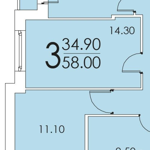 3-комн квартира Митино Дальнее мкр, д. Брехово,  д. 15