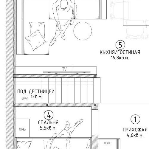 2-комн квартира Сабурово пгт, улица Заречная, 5