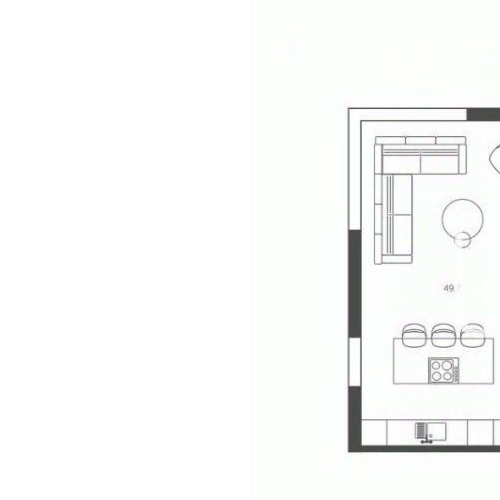 3-комн квартира Мосфильмовская улица, 1к2