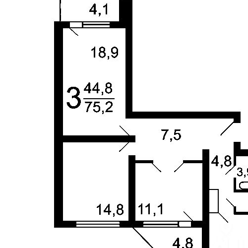 3-комн квартира 1 Мая мкр, Балашиха, 31