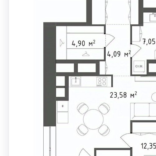 2-комн квартира Староалексеевская улица, 5А