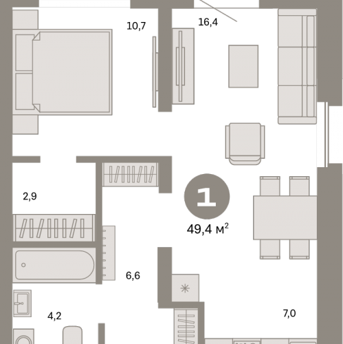 1-комн квартира Москва г., Тагильская ул.,  к. 2