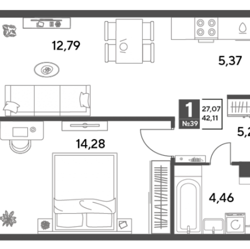 1-комн квартира Пушкино г., Зелёная Роща ул.,  к. 10