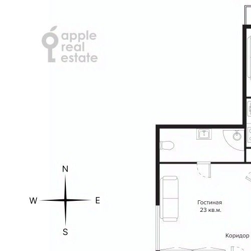 3-комн квартира улица Малая Полянка, 2