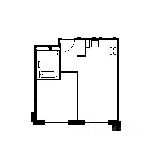 1-комн квартира Ясеневая улица, 12к1