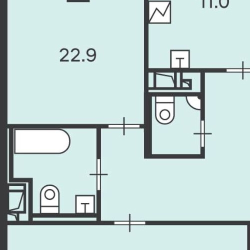 2-комн квартира Нижегородская улица, 74