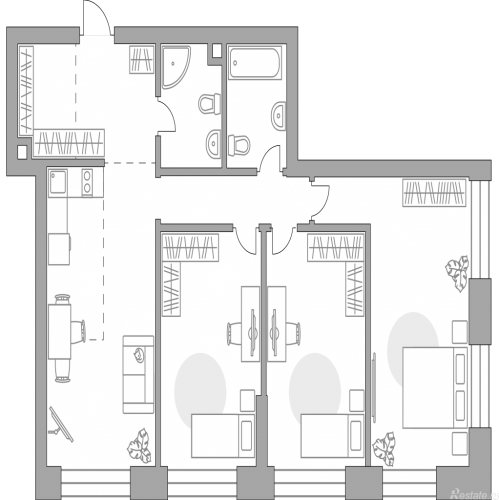 3-комн квартира , Дубининская улица, 17