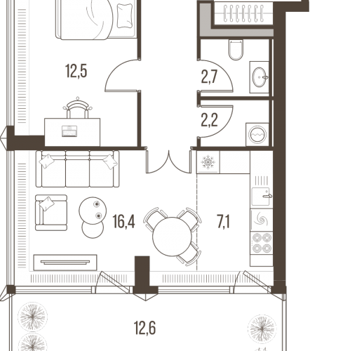 2-комн квартира Москва г., Летниковская ул.,  к. 5