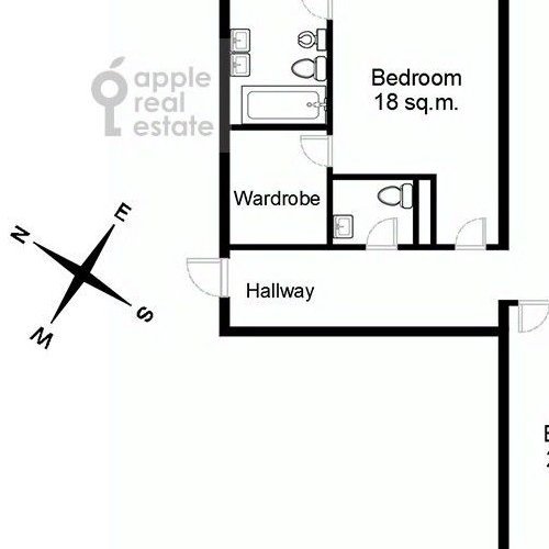 3-комн квартира Никольская улица, 10/2С2б