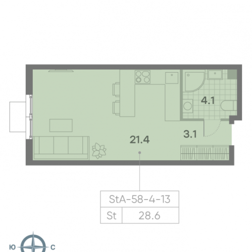 Студия Москва г., Красного Маяка ул.,  к. 3
