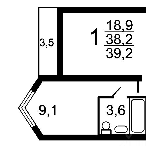 1-комн квартира Железнодорожный мкр, Балашиха, улица Корнилаева,  д. 30
