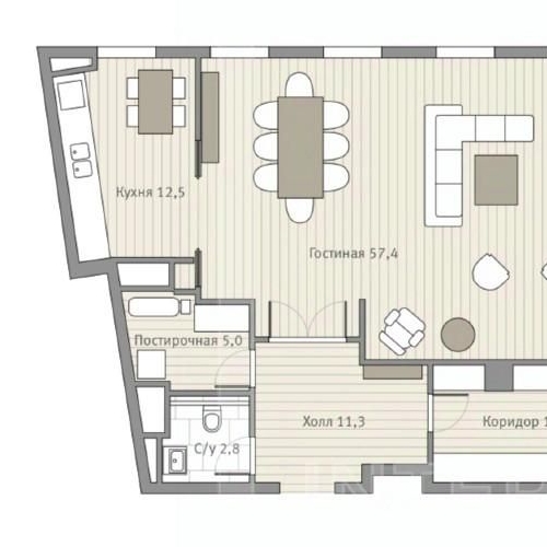 3-комн квартира Ленинградский проспект, 36с31
